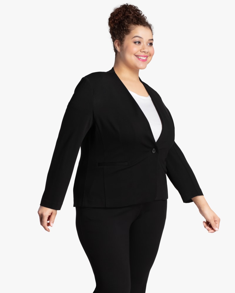 Front of plus size Liberty Blazer by Ryan Wylde | Dia&Co | dia_product_style_image_id:118362